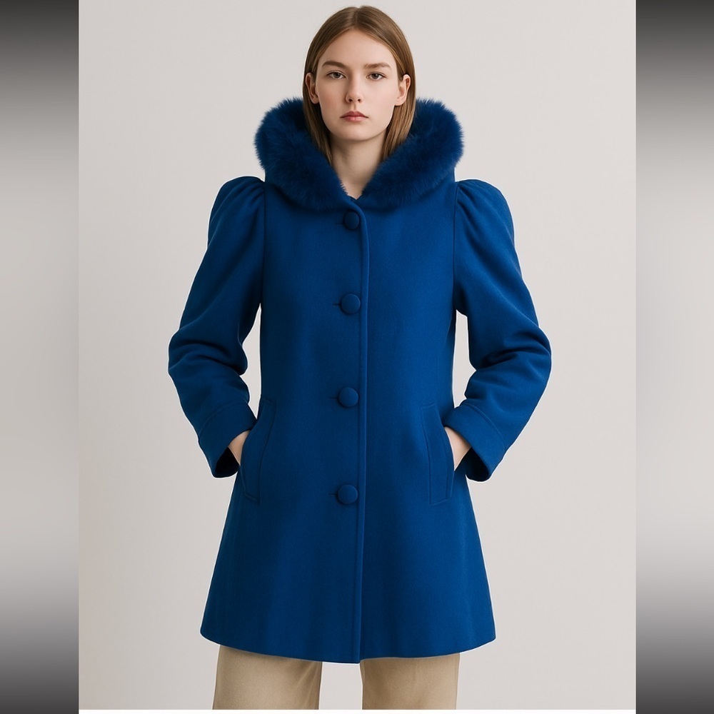 Vintage australian lambswool‎ blend pea coat